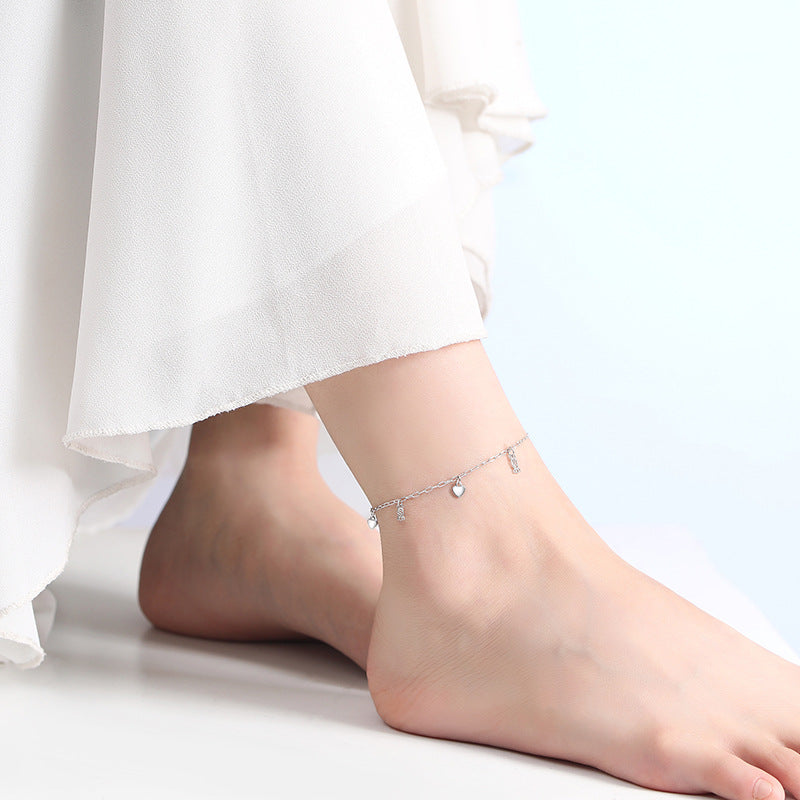 Silver Bohemian Anklet