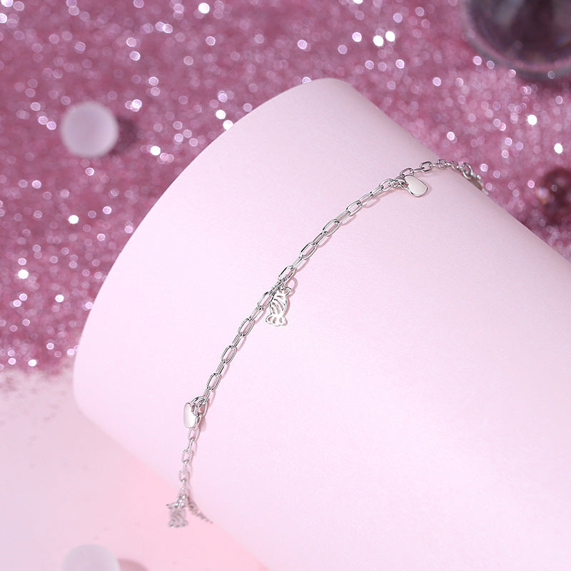 Silver Bohemian Anklet