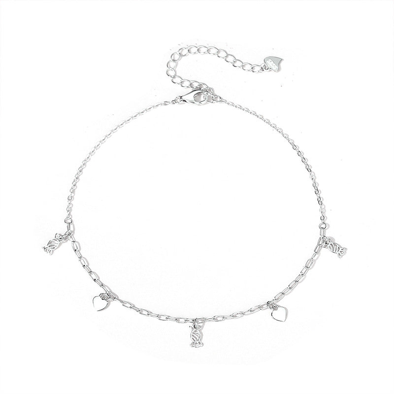 Silver Bohemian Anklet