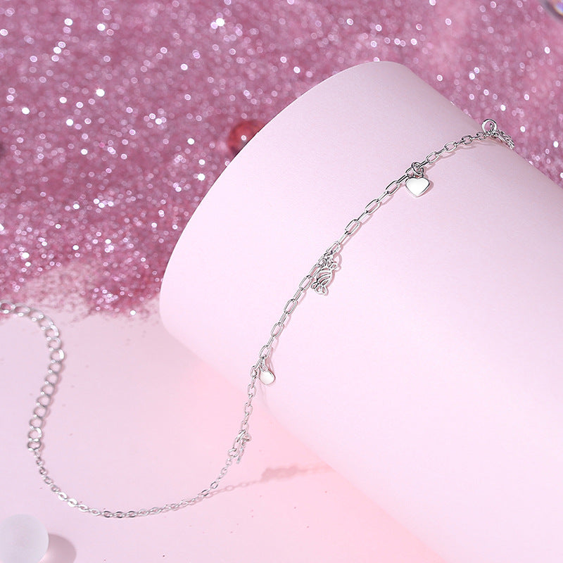 Silver Bohemian Anklet