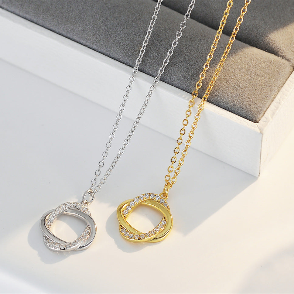 Interconnected Circles Necklace