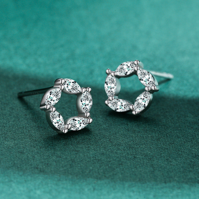 Dainty Garland Leaf Earrings